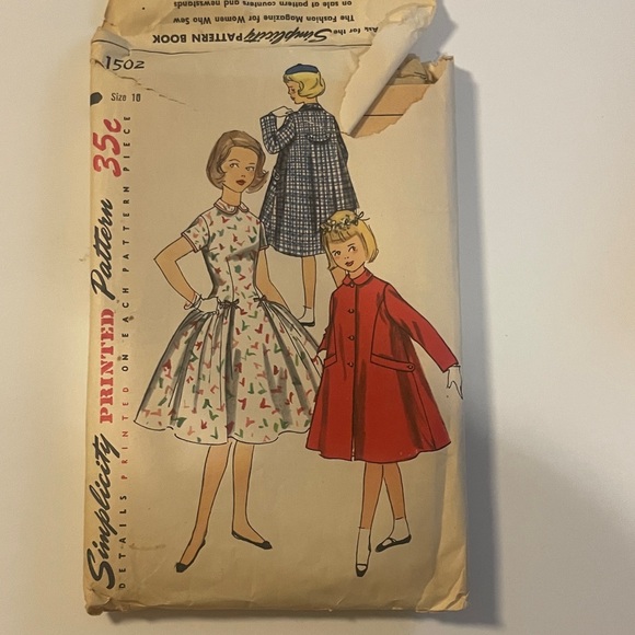 Vintage 1950s-60s Sewing Patterns Lot of 7 Girls Simplicity Butterick - Picture 8 of 8